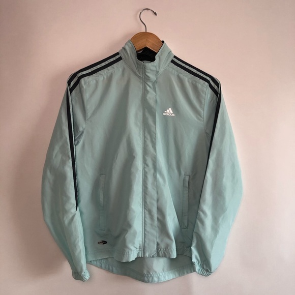 adidas Jackets & Blazers - ADIDAS light blue climapoof